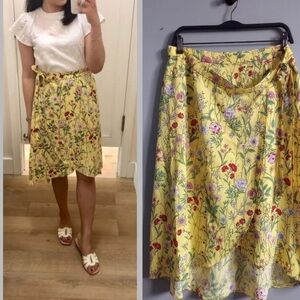 Loft wildflower wrap skirt
